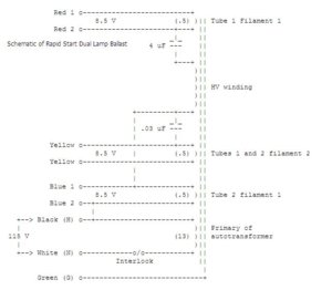 Schematic of Rapid Start Dual Lamp Ballast.JPG