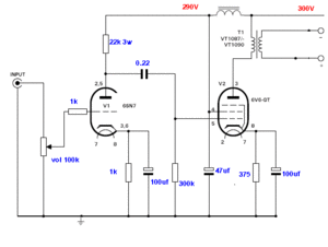 6sn7-6v6 SE in penthode.GIF